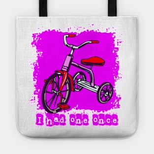 Child bike, girl tricycle, Tote