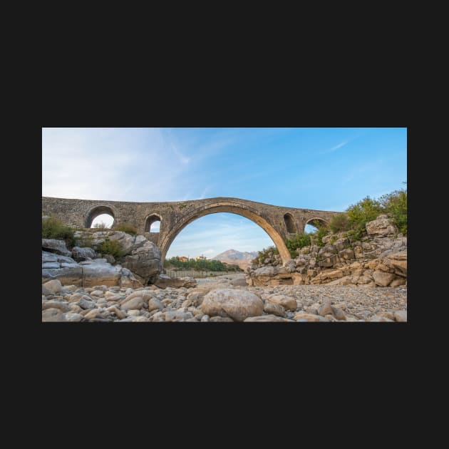 The Mesi bridge (Ura e Mesit) in Mes, Albania by mitzobs