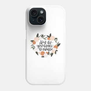 don't let your hearts be troubled john 14:1 bible verse Phone Case