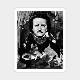 Edgar Allan Poe Halloween Ghost Story Horror Gothic Cat Magnet