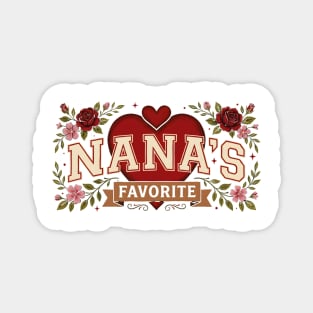 Nana's Favorite Grandmother Gift Magnet