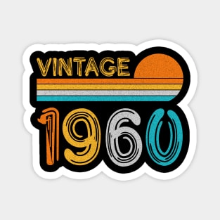 Vintage 1960 Happy 63rd Birthday Retro Magnet