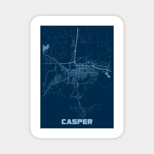 Casper - United States Peace City Map Magnet