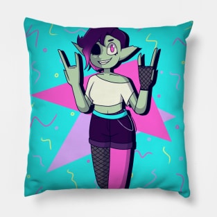 Alt Zombie Girl - Background Pillow