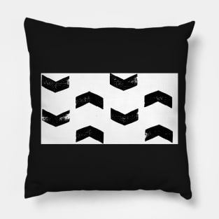 Black arrows on white Pillow