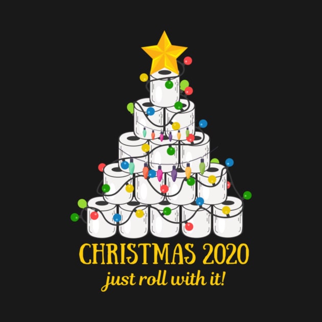 2020 Funny Quarantine Christmas Toilet Paper Tree Gifts Shirt Funny Christmas Lights Gifts by Krysta Clothing