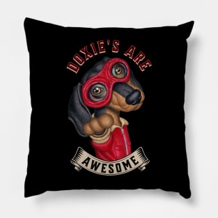 Dachshund's art Awesome Pillow