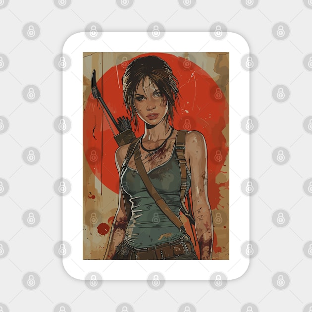 Tomb Raider Remastered Artwork Magnet by peculiarbutcute