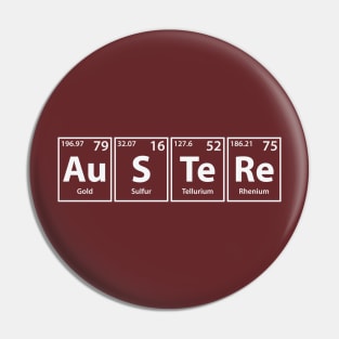 Austere (Au-S-Te-Re) Periodic Elements Spelling Pin