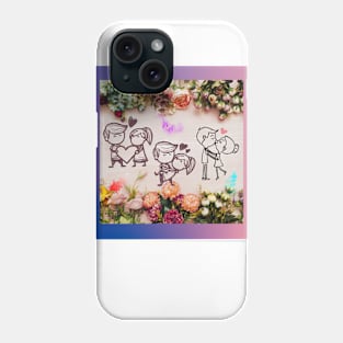 Cute love story Phone Case