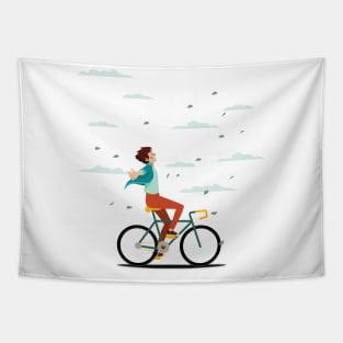 Bicycle riding Tapestry