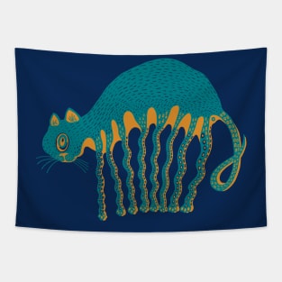 Octopussy Cat Tapestry