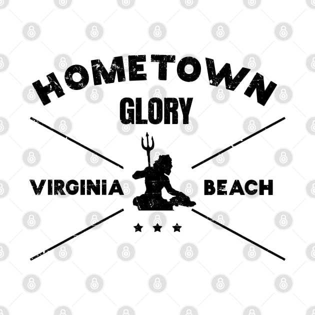 Virginia Beach Hometown Glory with Neptune Statue by shirtonaut