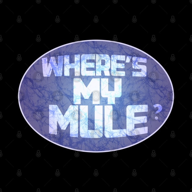 Where's my Mule? batik style gov't Mule peace purple by Aurora X