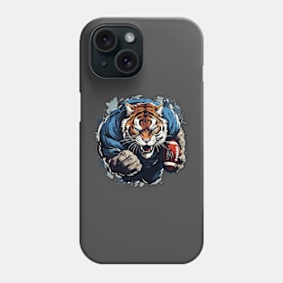 tiger soccer player Phone Case