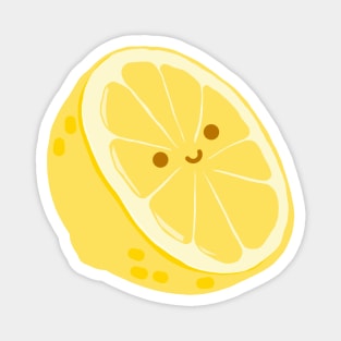 Happy lemon slice Magnet