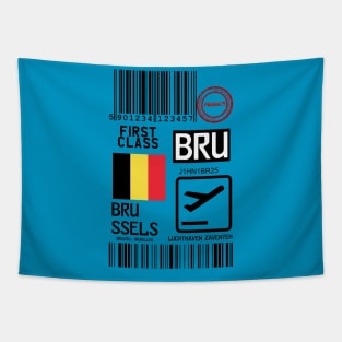 Brussels travel tag Tapestry