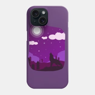 Wolf in the Night Phone Case