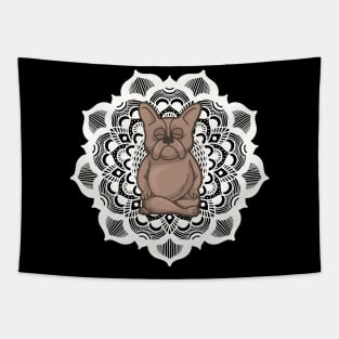 French Bulldog Mediation Graphic Mandala Dog Tapestry