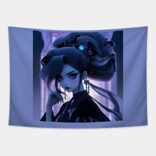 Japanese gothic girl Tapestry