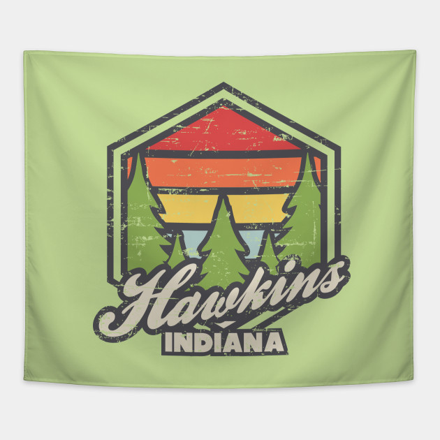 Retro Badge Hawkins Indiana