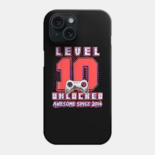 10th Birthday Gamer 10 Year Old Bday Boy Ten Son Phone Case