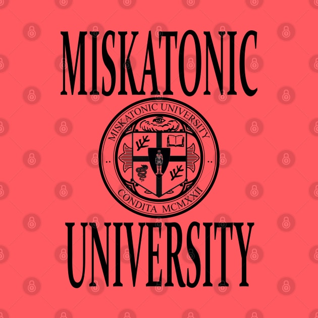 Miskatonic University Logo with Text by asimplefool