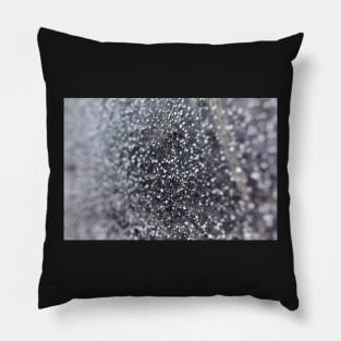 Salt crystals on a wall in a salt mine Pillow