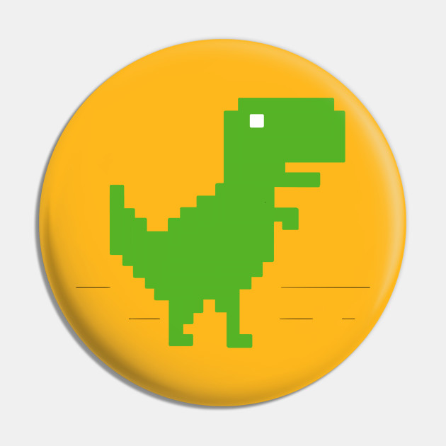 Pixel Dino Dinosaur Pin Teepublic Au