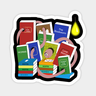 bookworm at night Magnet