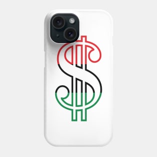 Dollar Sign (Red, Black & Green) Phone Case