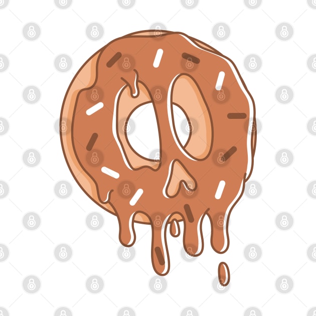 Dripping Donut Skull (Choco) by rarpoint