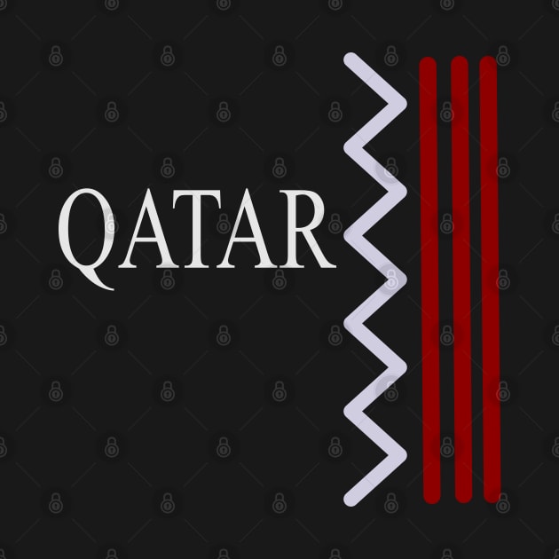 QATAR FLAG ART design by jaml-12