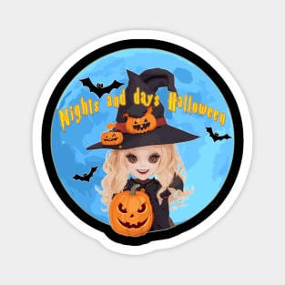 Nights and days Halloween 4 Magnet