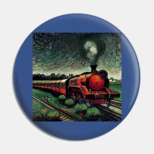 Starry Night Wizarding Express Train Pin