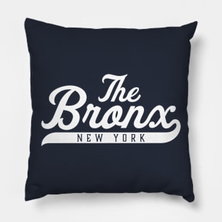 New York 'The Bronx' Pinstripe Baseball Script Fan T-Shirt Pillow