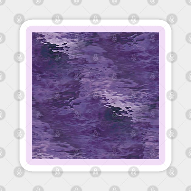 Purple Amethyst Water Swirl Glass Magnet by Simple Life Designs