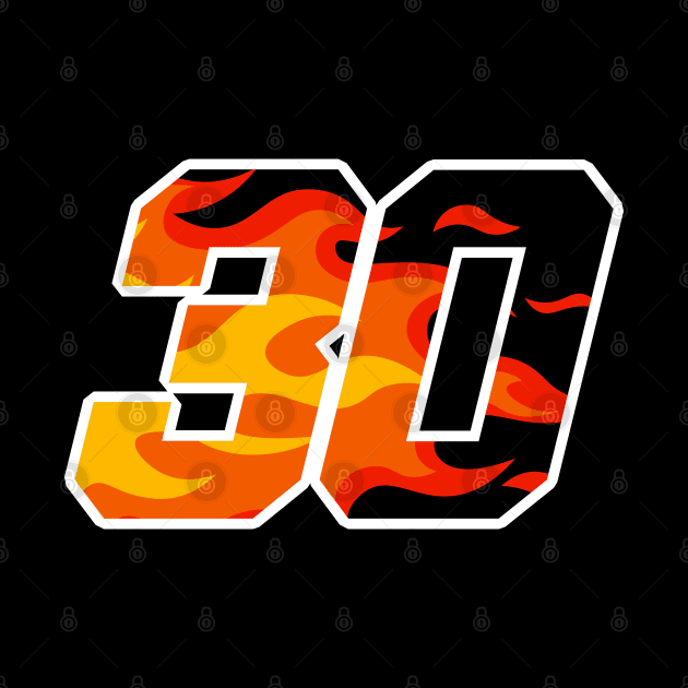 On Fire Number 30 by Kev Brett Designs