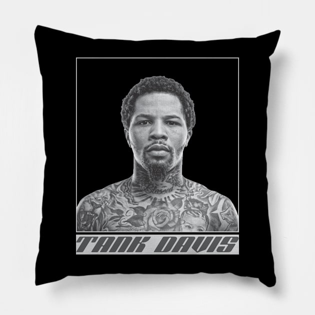 Tank Davis Pillow by abcdefgh