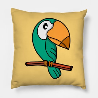 A Beautiful Parrot Pillow