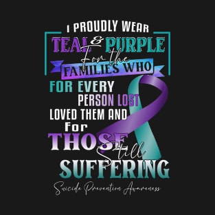 I Proudly Wear Teal & Purple For The Families T-Shirt