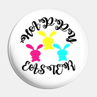 Bunnies Wishing Easter Pin