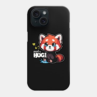 Kawaii Red Panda Need A Hug Phone Case