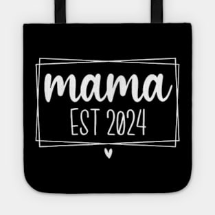 Mama Mom Est 2024 Promoted To Mommy 2024 Tote