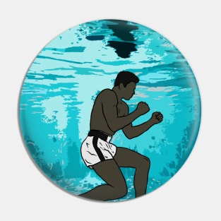 Muhammad Ali Underwater Training Pin