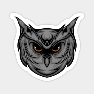 Head Owl Magnet