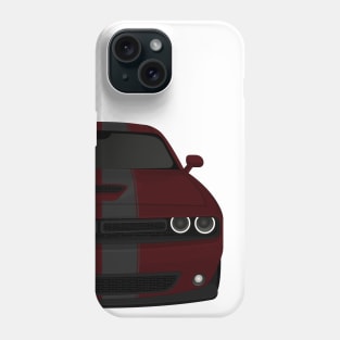 Challenger Dark-Red + Stripes Phone Case