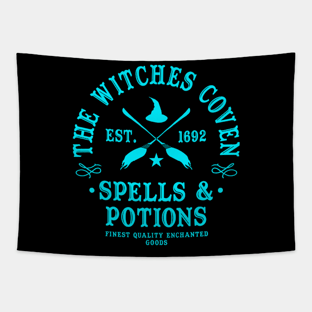 Wiccan Occult Witchcraft Witches Coven Spells & Potions Tapestry by ShirtFace