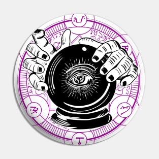 Divination - D&D Magic School Series: Black Text Pin