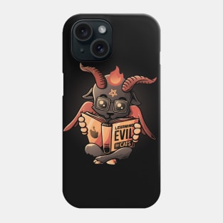 Learning Evil - Cute Baphomet Book Cat Gift Phone Case